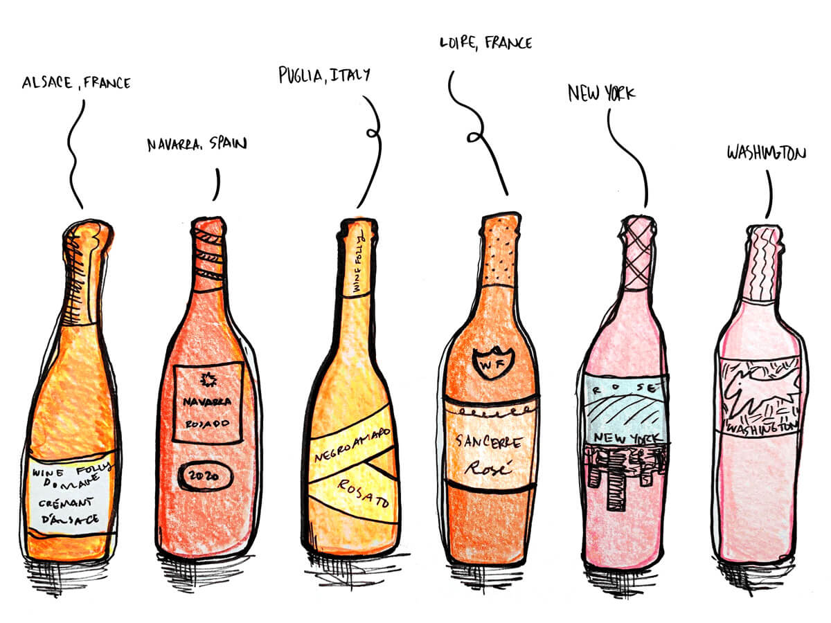 rose-wines-from-6-countries-illustration-winefolly